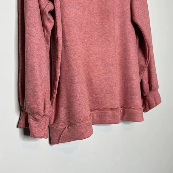 Women's Lace Detail Sweatshirt - Knox Rose Pink Size XXL - Picture 6 of 10